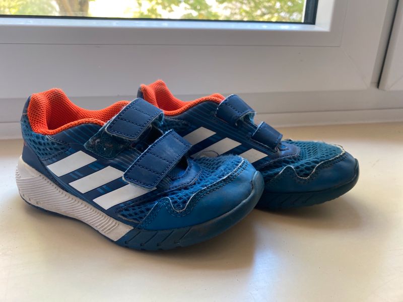 Adidas Schuhe Turnschuhe Klett Sneaker 30 blau ortholite in