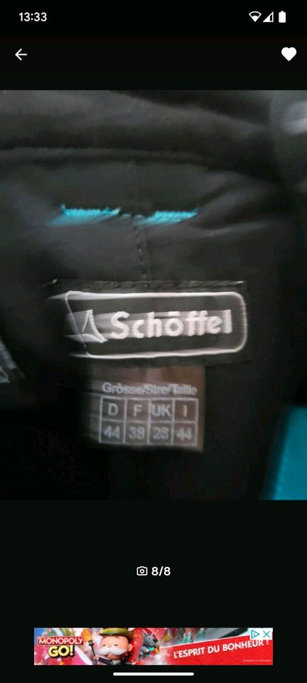 Schöffel Skihose, ungetragen,Gr.44 in Lohmar