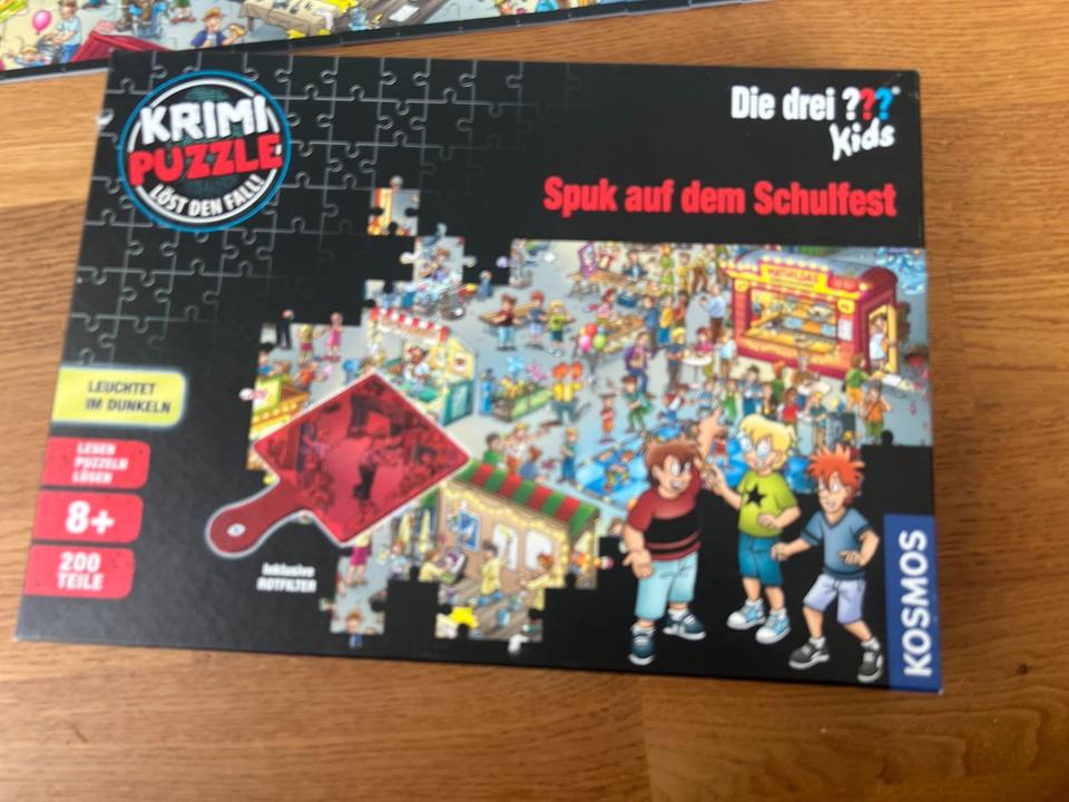 Die drei Fragezeichen Kids Krimi Puzzle Spuk auf dem Schulfest ✅ in Würzburg