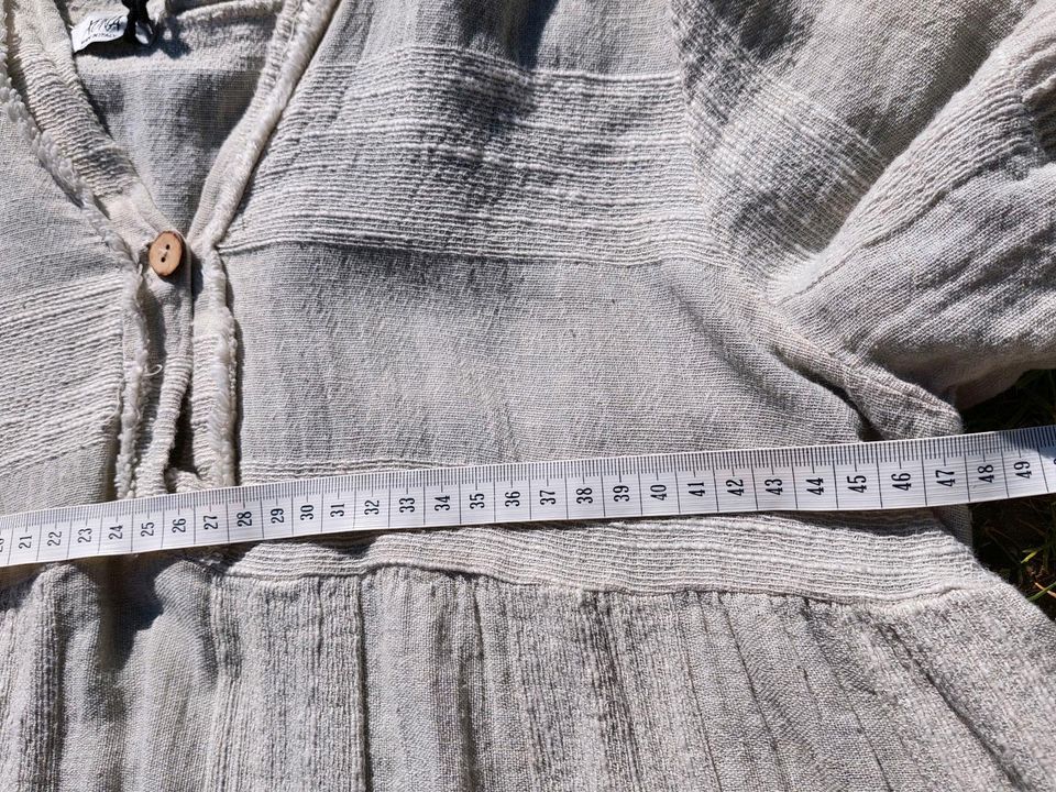 Stufenkleid in grau, Volants. A-Linie, Öko Goa... in Königslutter am Elm