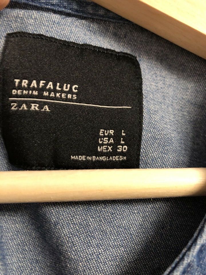 Midikleid Zara, L 40 Denim Jeans in Aidenbach