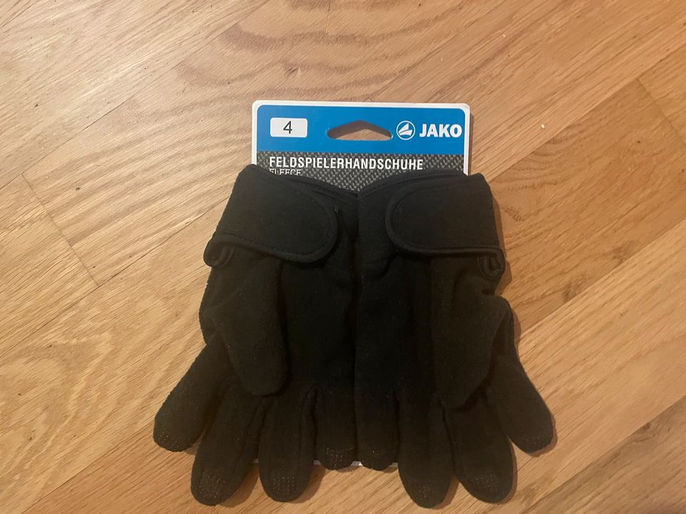 JAKO Kinder Feldspielerhandschuhe Fleece Größe 4 NEU mit Etikett in Freiburg im Breisgau