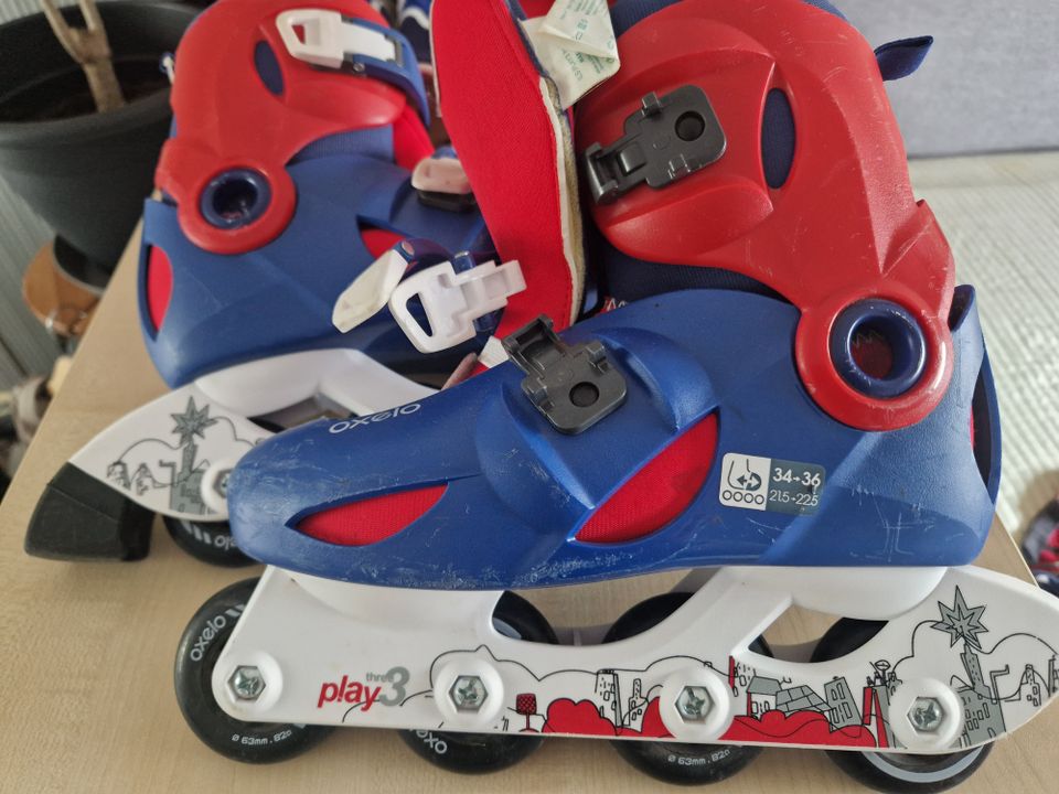 Oxelo Kinder Roller Inline Skates mit Tasche in Falkensee