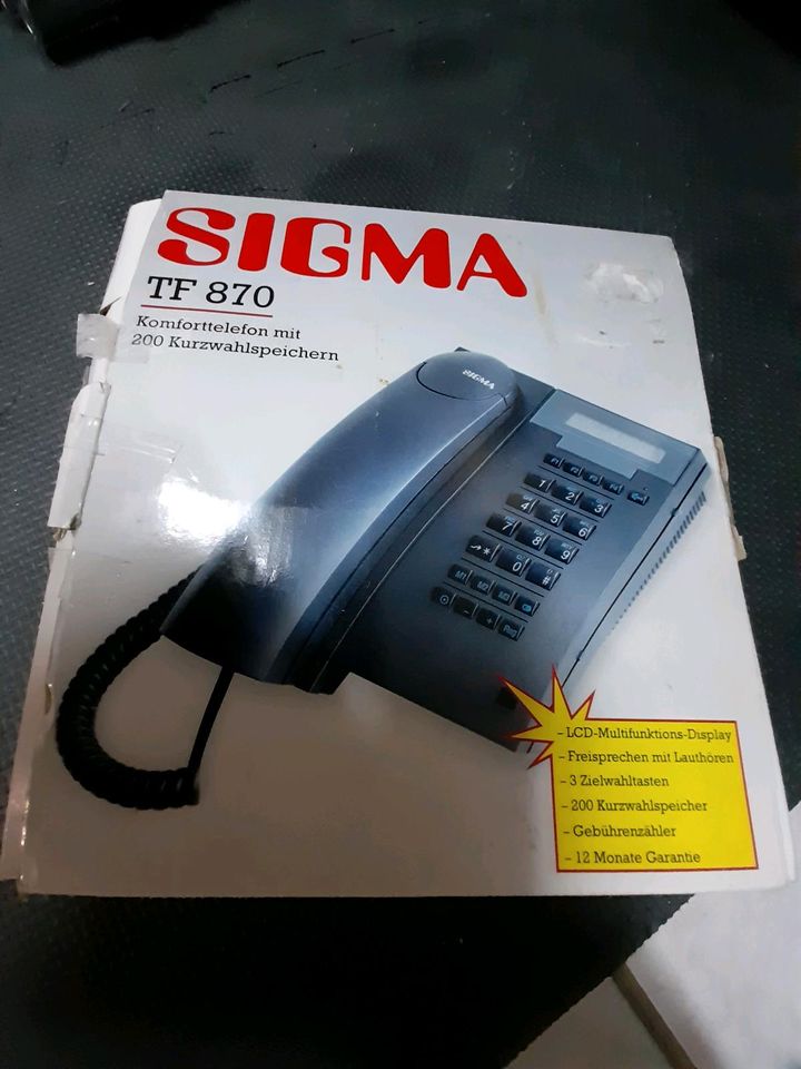 Tasten Telefon von Sigma TF 870 in Regensburg