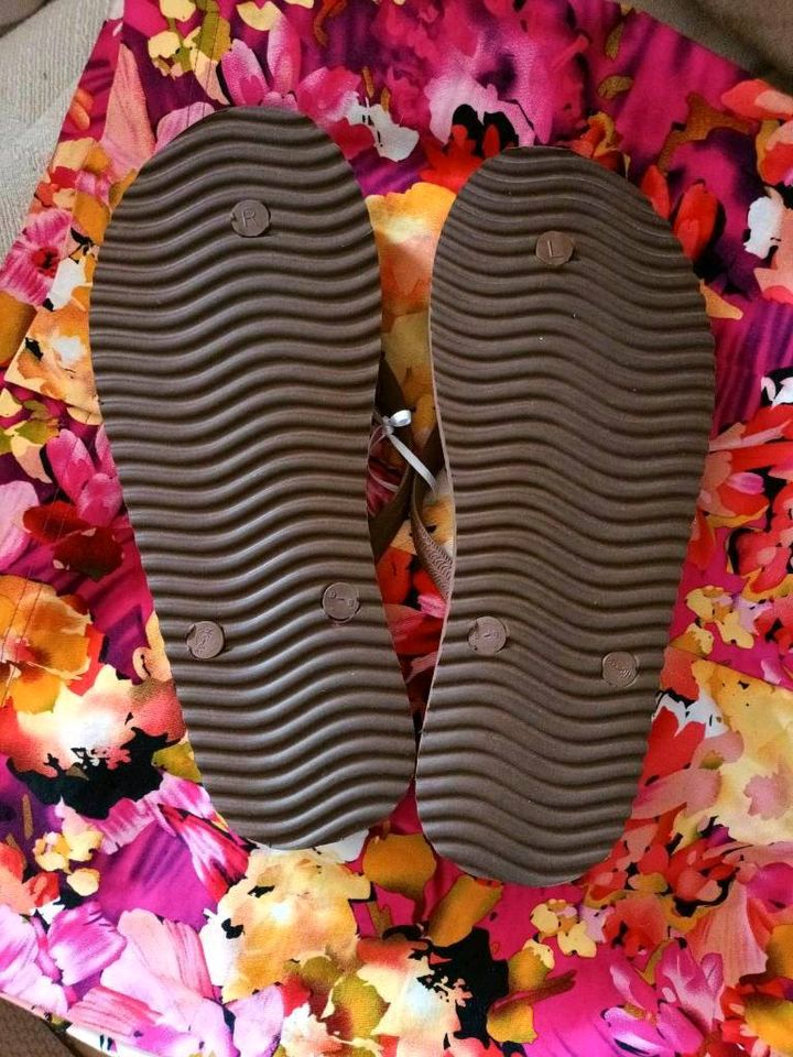 Unisex flip*flop logo rosa, braun in 39/40 neu. türkis in Düsseldorf