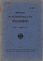 Rarität: "Anleitung für die Ausbildung in der Morseschrift" Rheinland-Pfalz - Zornheim Vorschau