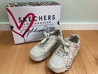 Skechers Metallic Love 34 Sneakers Mädchen beige gold silber TOP! Hessen - Einhausen Vorschau