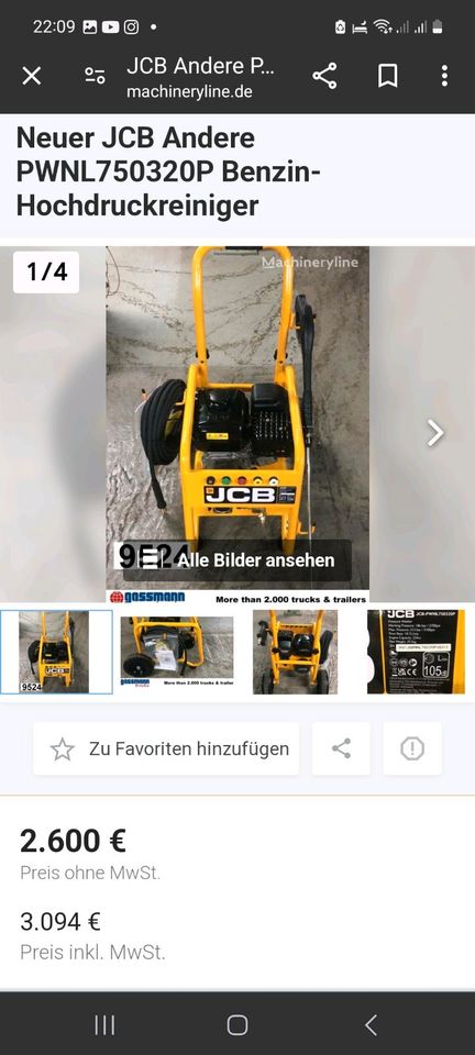 JCB POWER SET NEU in Falkenstein/Vogtland