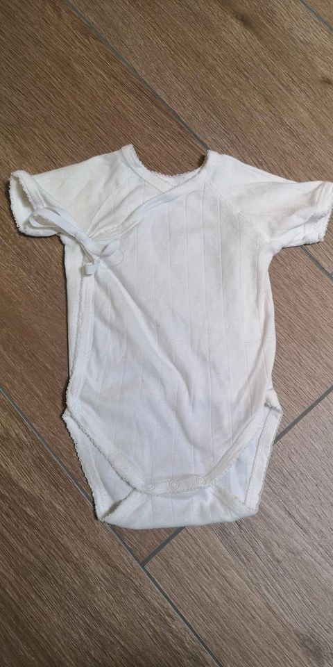 Wickelbody Schleifenbody Kurzarmbody Petit Bateau Gr. 68 in Laumersheim