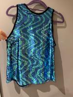 Zara Damen Bluse blau, Paillettenbluse, Oberteil,  Größe S, NEU o Bayern - Hettstadt Vorschau