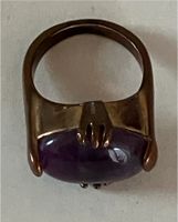 Modeschmuck - Ring aus Kupfer mit Cabuchan Steinbesatz - älter Rheinland-Pfalz - Mainz Vorschau