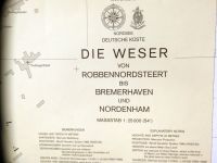 Wasserstraßenkarte - Die Weser - von Robbennordsteert - Nordenham Niedersachsen - Isernhagen Vorschau