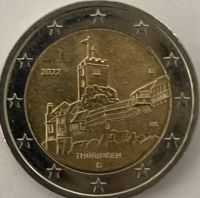 2€ Gedenkmünze, Wartburg, Thüringen, 2022, D, D Baden-Württemberg - Mühlhausen Vorschau
