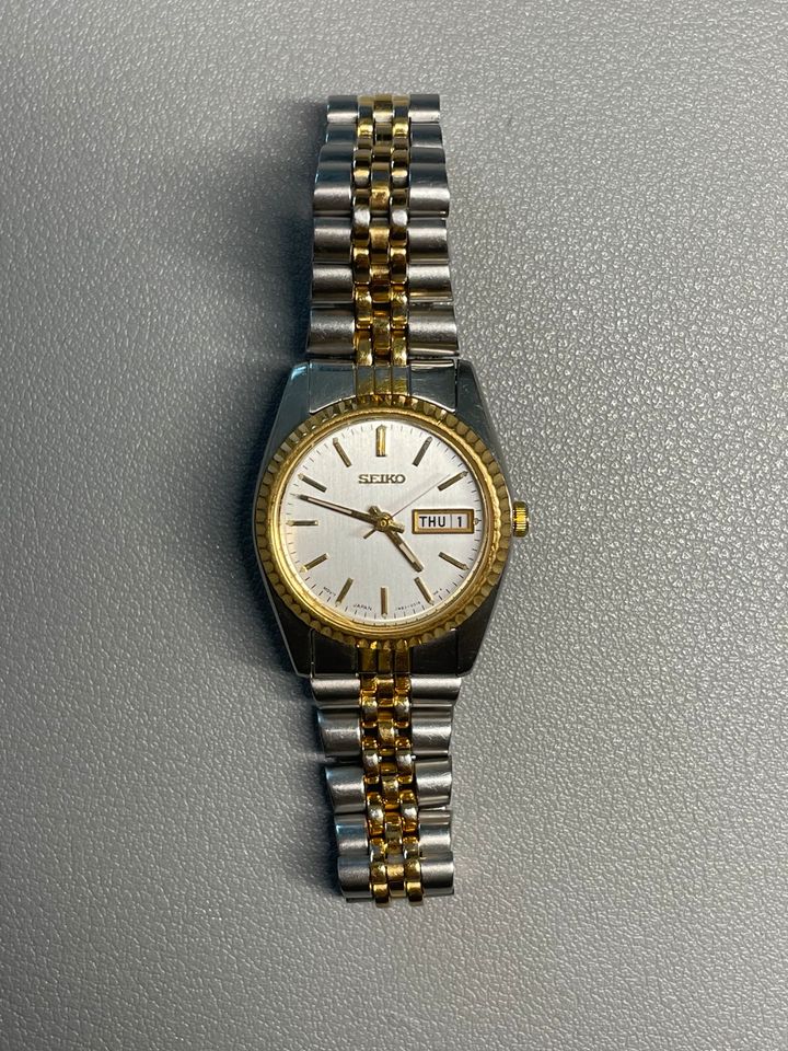 Vintage Seiko Damenuhr Bicolor Gold Silber 90er in Düsseldorf