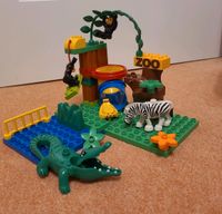 Duplo lego 4961 Exotische Tiere Krokodil Zebra Affen Baum Zoo Harburg - Hamburg Marmstorf Vorschau