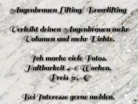 Augenbrauen Lifting/ Browlifting Hessen - Viernheim Vorschau