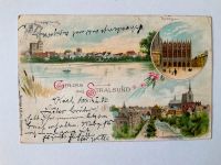 Alte Postkarte/Lithographie - Stralsund - Ansichten um 1899 Mecklenburg-Vorpommern - Stralsund Vorschau