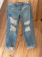 Hollister Jeans W31 L26 hellblau used 38 40 42 high rise crop Hessen - Groß-Gerau Vorschau