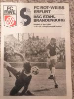 Ostalgie DDR Fussball Programmheft FC RWE 6. April 1988 Thüringen - Erfurt Vorschau
