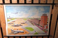 Schulwandkarte Flughafen Rolltafel retro Lehrtafel Nordrhein-Westfalen - Solingen Vorschau