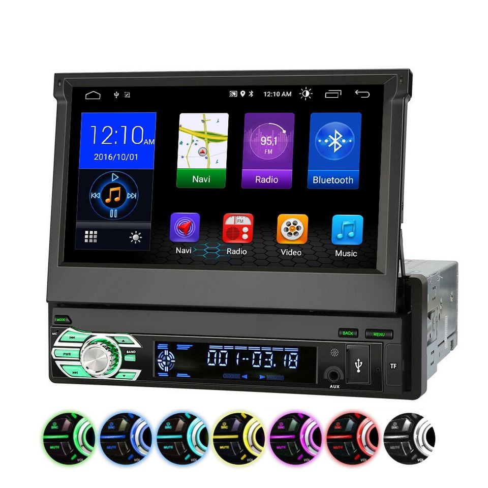 1 Din 7"Touchscreen Android Autoradio Navigation 3D GPS  USB Blue in Neuss