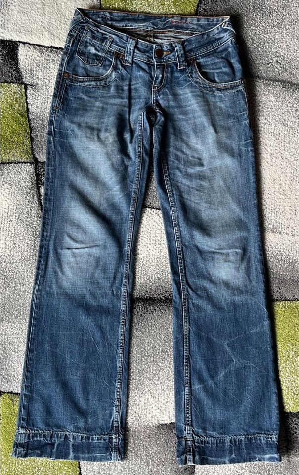 herrliche Cross Jeans Estella 27 (36 /38) Baggy wide leg Flared in Kruft