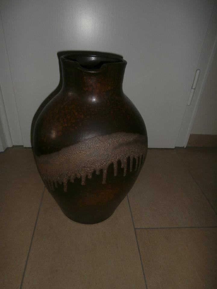 Krug, Vase, Keramik,Steingut,Brauntöne,47 cm h, Ca.7 Kg, Antik in Neuenkirchen