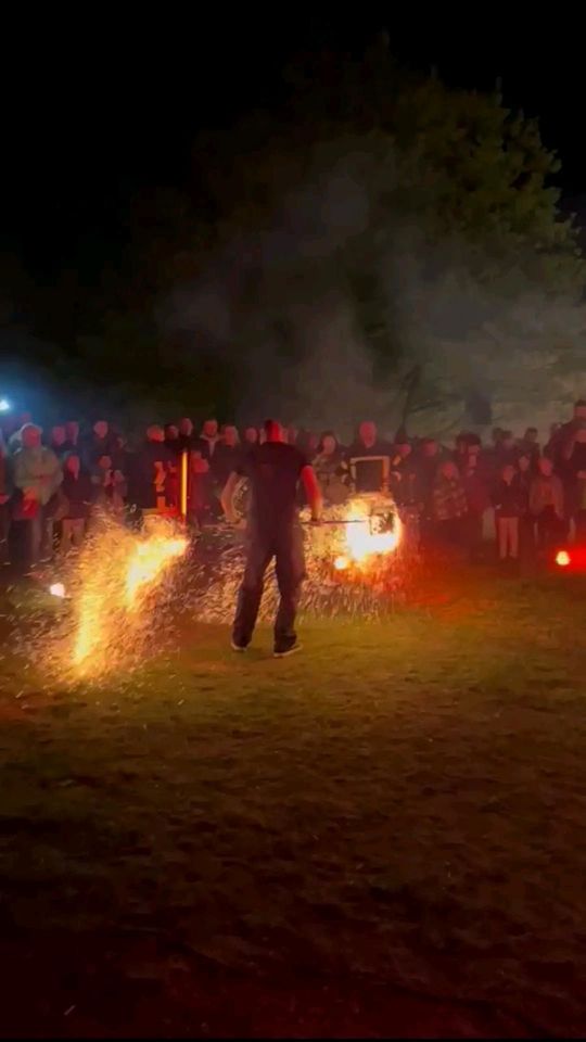 Feuershow in Aschersleben