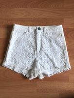 NEU H&M Jeans-Shorts - 32 XXS - weiß Spitze High waist Festival Hessen - Rödermark Vorschau