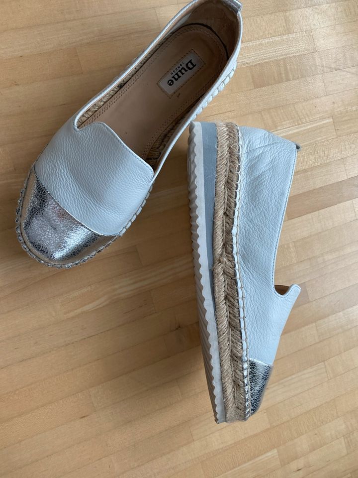 Espadrilles von der Marke Dune Größe 37 weiß silber in Frankfurt am Main