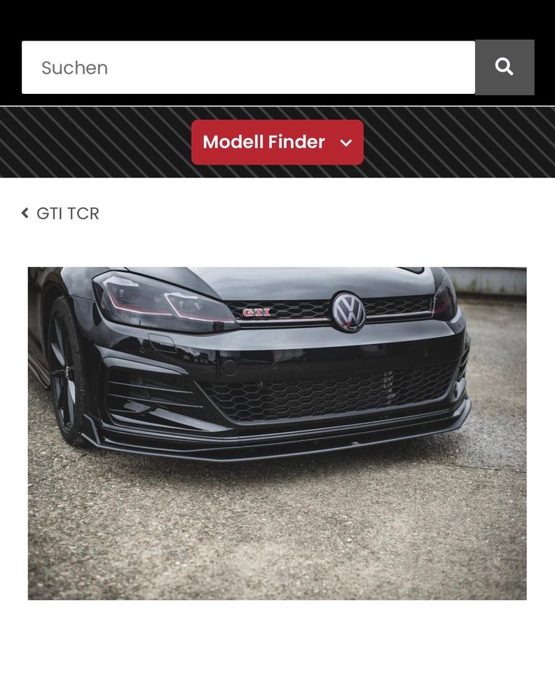 Maxton Front Lippe Frontspoiler VW GTI TCR in Asbach