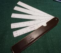 ARISTO 1323 Fächermaßstab, Reduktionsmaßstab, 1:10 - 1:125 Leder Rheinland-Pfalz - Hermeskeil Vorschau