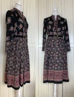 Vintage 70-er Kleid Modell Kio Gürtel schwarz rosa Baden-Württemberg - Heidelberg Vorschau