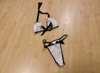 Sexy Häschen Slip+BH Set mit Schleifen & Bommel Weiß Schwarz Neu Sachsen - Plauen Vorschau