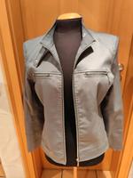 blau graue Jacke im Bikerstil Gr. 42 amisu Bayern - Bergrheinfeld Vorschau