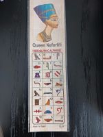 Papyrus aus Ägypten mit Queen Nefertiti u.Hieroglyphe Alphabet Frankfurt am Main - Bockenheim Vorschau