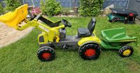 Trettraktor Trampeltrecker Rolly Toys Claas mit Anhänger Nordrhein-Westfalen - Rietberg Vorschau