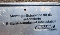 Montage Schablone Autodach-Einbaustation Baden-Württemberg - Müllheim Vorschau