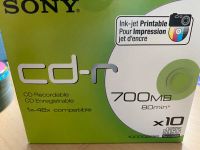 Cd Rohlinge Sony inkjet printable 700MB Bayern - Gundelfingen a. d. Donau Vorschau