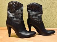 Stiefelette Damen Größe 40, schwarz, High Heels, Strasssteine Baden-Württemberg - Talheim Neckar Vorschau