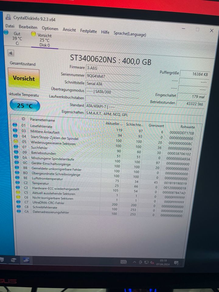 2x 400GB HDD Zustand Gut/Vorsichtig in Solingen