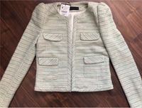 NEU OVP ZARA Blazer Jacke M Hellgrün weiß creme gold mintgrün Nordrhein-Westfalen - Mülheim (Ruhr) Vorschau