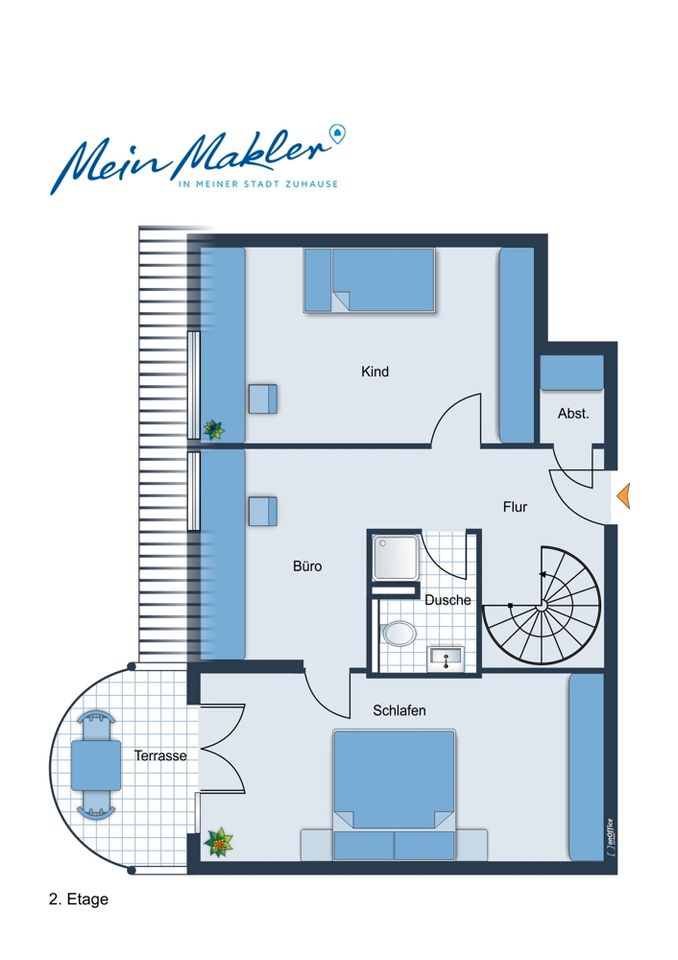 Lichtdurchflutete Maisonette-Wohnung in Leipzig