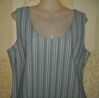 Kleid kurz eng grau gestreift Baumwolle/Leinen - Größe S/M Nordrhein-Westfalen - Viersen Vorschau