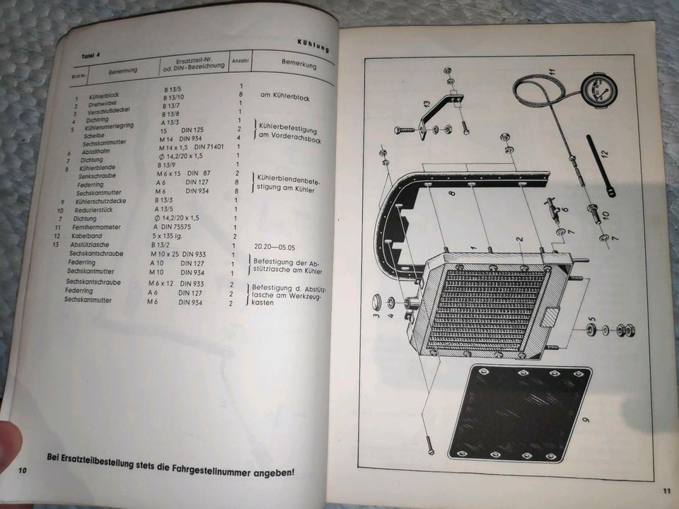 Fendt F25 P - Ersatzteilliste - Original aus den 50ern in Göttingen