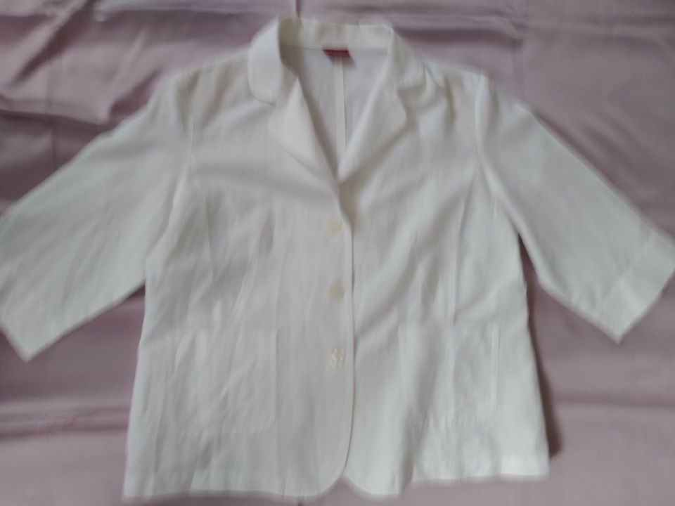 < BIAGGINI Schicker neuer weißer Blazer Sommerjacke Bluse Jacke in Ostrhauderfehn