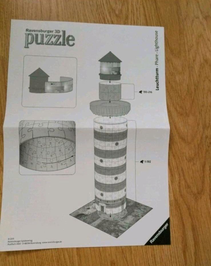 Ravensburger 3D Puzzle Leuchtturm in Bad Oeynhausen