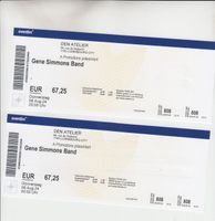 ZWEI TICKETS GENE SIMMONS BAND (KISS) KONZERT 8.8.24 IN LUXEMBURG Rheinland-Pfalz - Kaiserslautern Vorschau