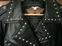 Harley Davidson  Vintage Biker Leder Jacke + Nieten  M Niedersachsen - Meine Vorschau