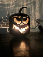 Halloween Deko Laternenkürbis upcycling Stahlkkürbis nachhaltig Sachsen-Anhalt - Eisleben Vorschau